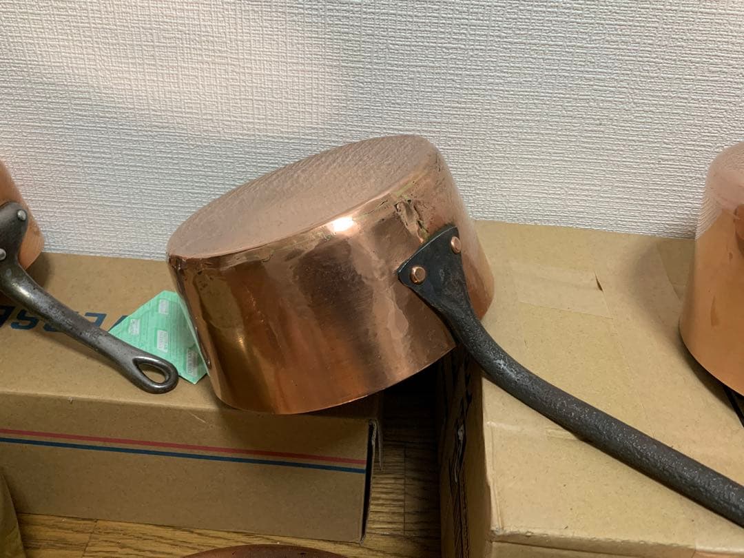 銅製片手鍋 内径16.5cm フランスアンティーク