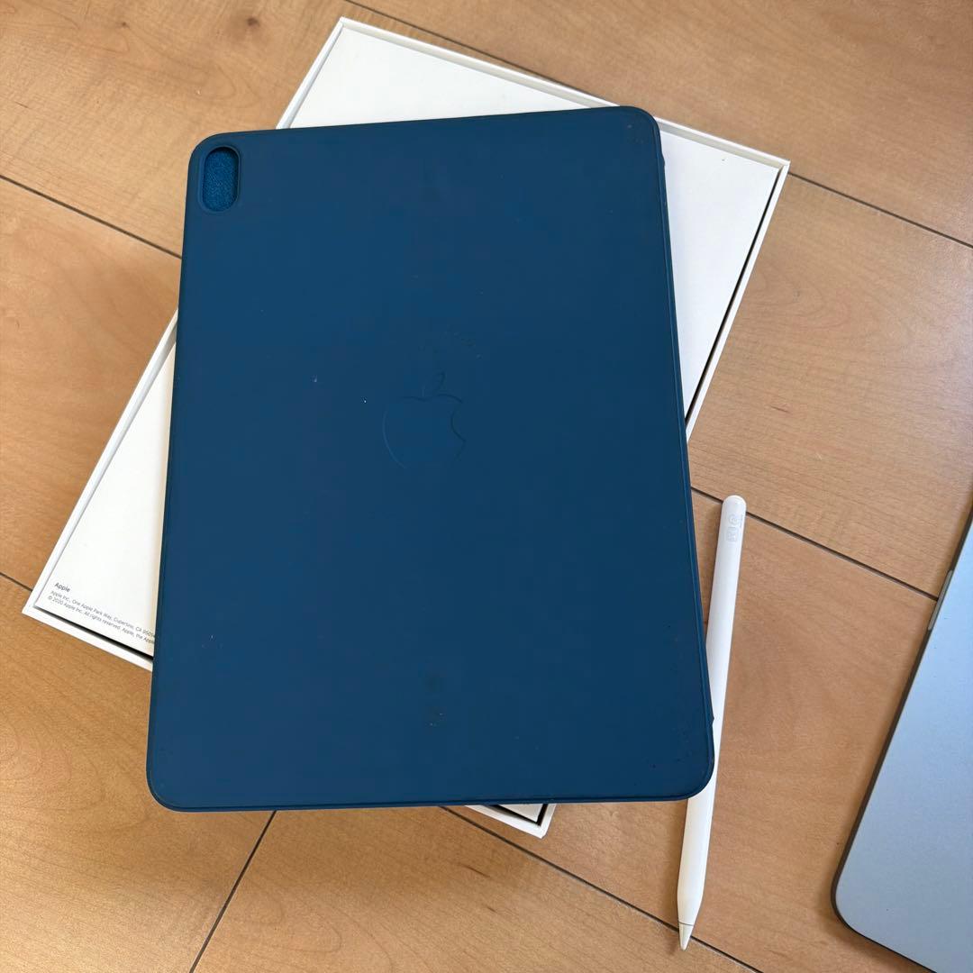 iPadAir第4世代 スカイブルー 64GB ApplePencilとカバー付