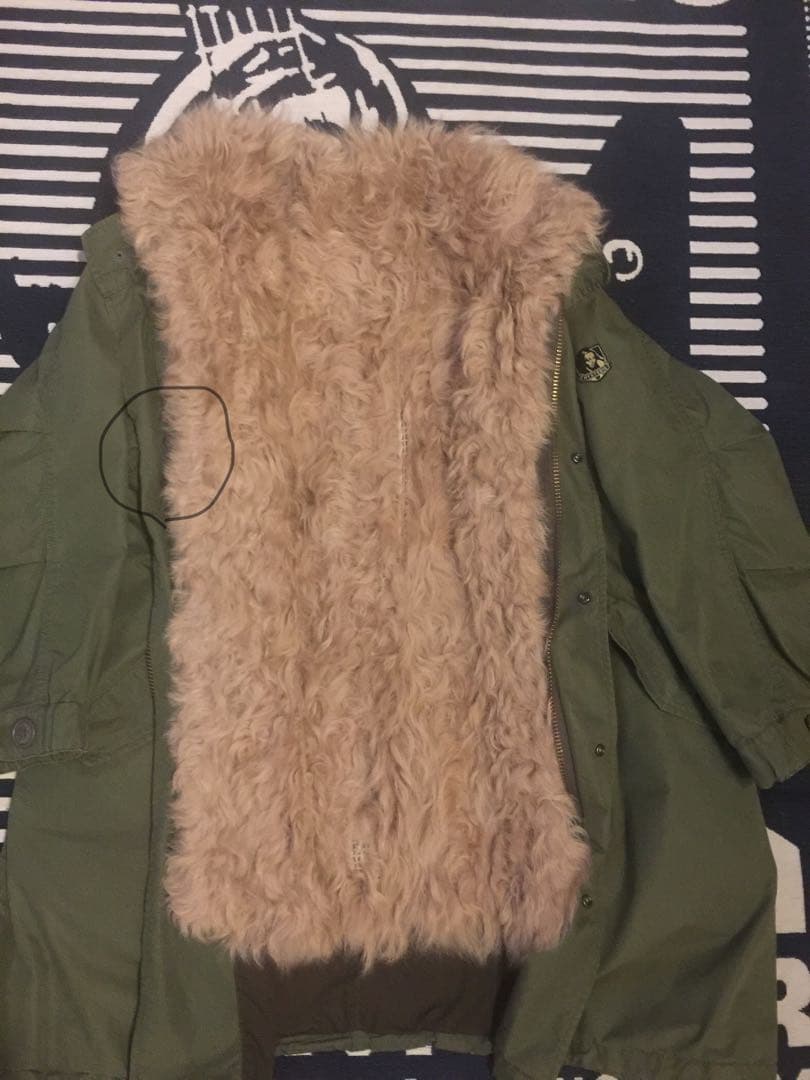 ヒステリックグラマー　カルガンラムライナー付オーバーサイズミリタ