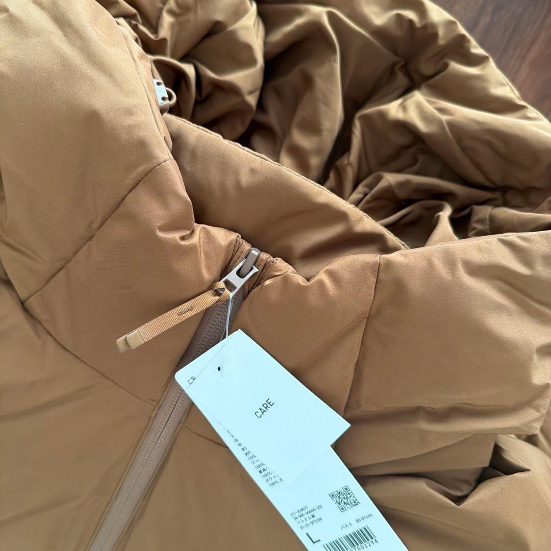 UNIQLO シームレスダウンパーカ Lサイズ　ブラウン