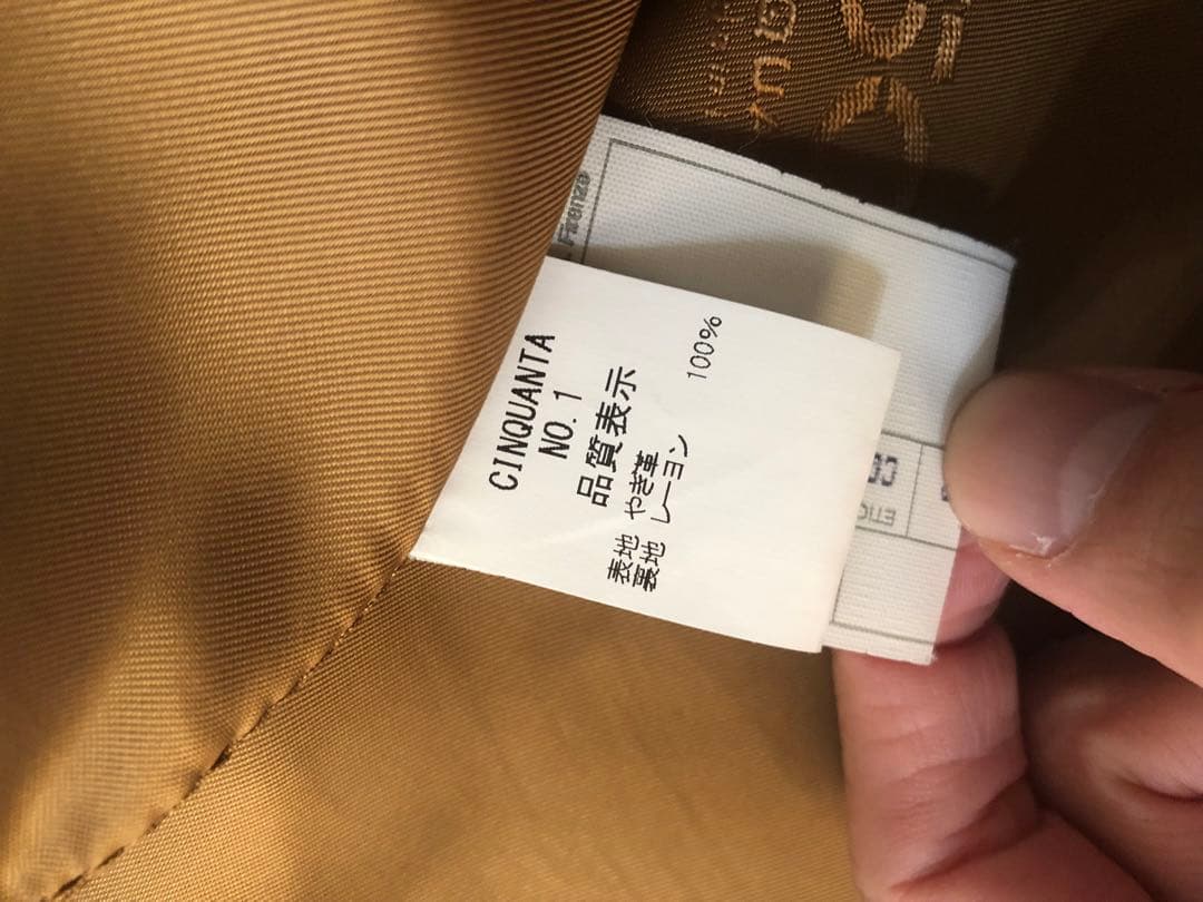 【美品】CINQUANTAチンクアンタスウェードライダースジャケット50ブラック