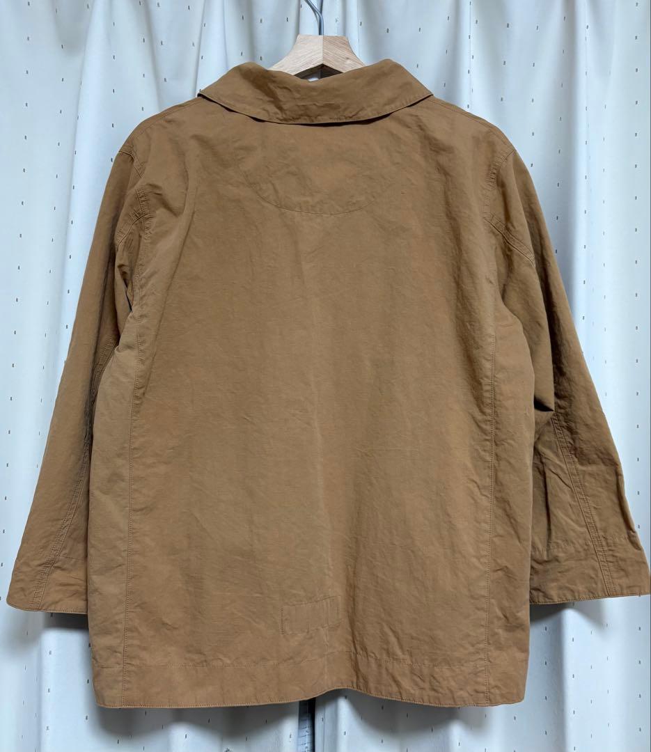 快晴堂 セーリングクロスへちま衿デッキジャケットブラウン サイズ 3＋