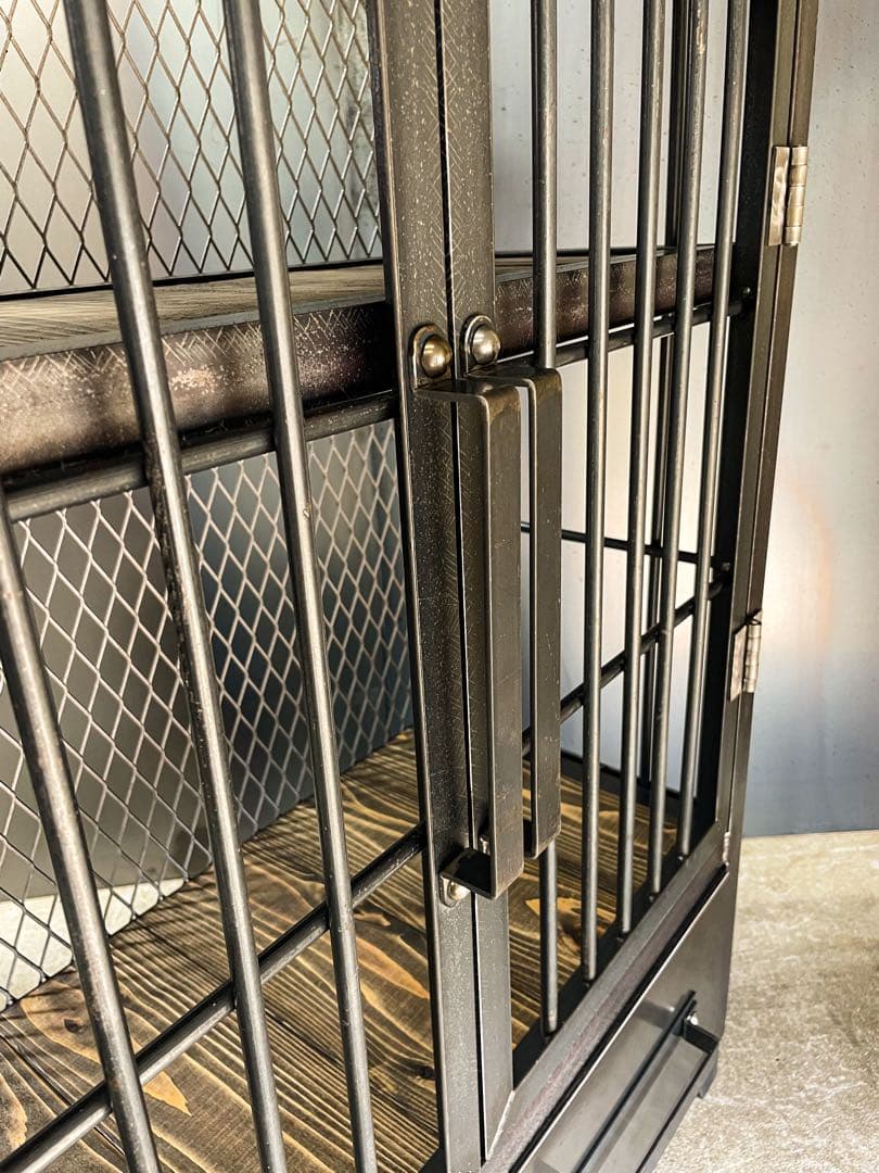 アイアンキャビネット【ver.鉄格子】キャビネット　アイアンラック　アイアン家具