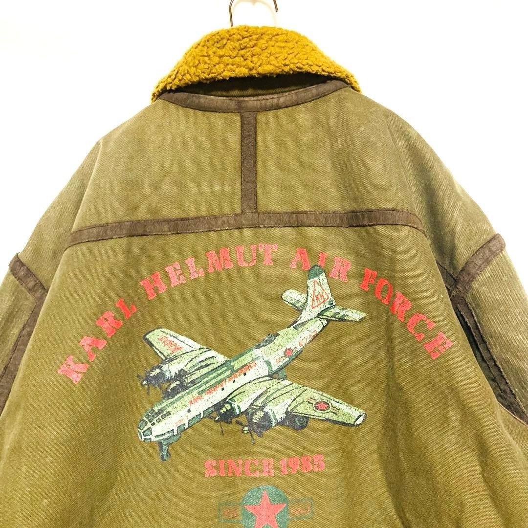 カールヘルム B-3 フライトジャケット Mサイズ ボア エアフォース フェード
