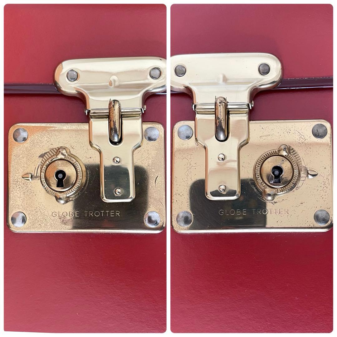 グローブトロッター 英国製 赤 大型 ヴィンテージ キャリーケース