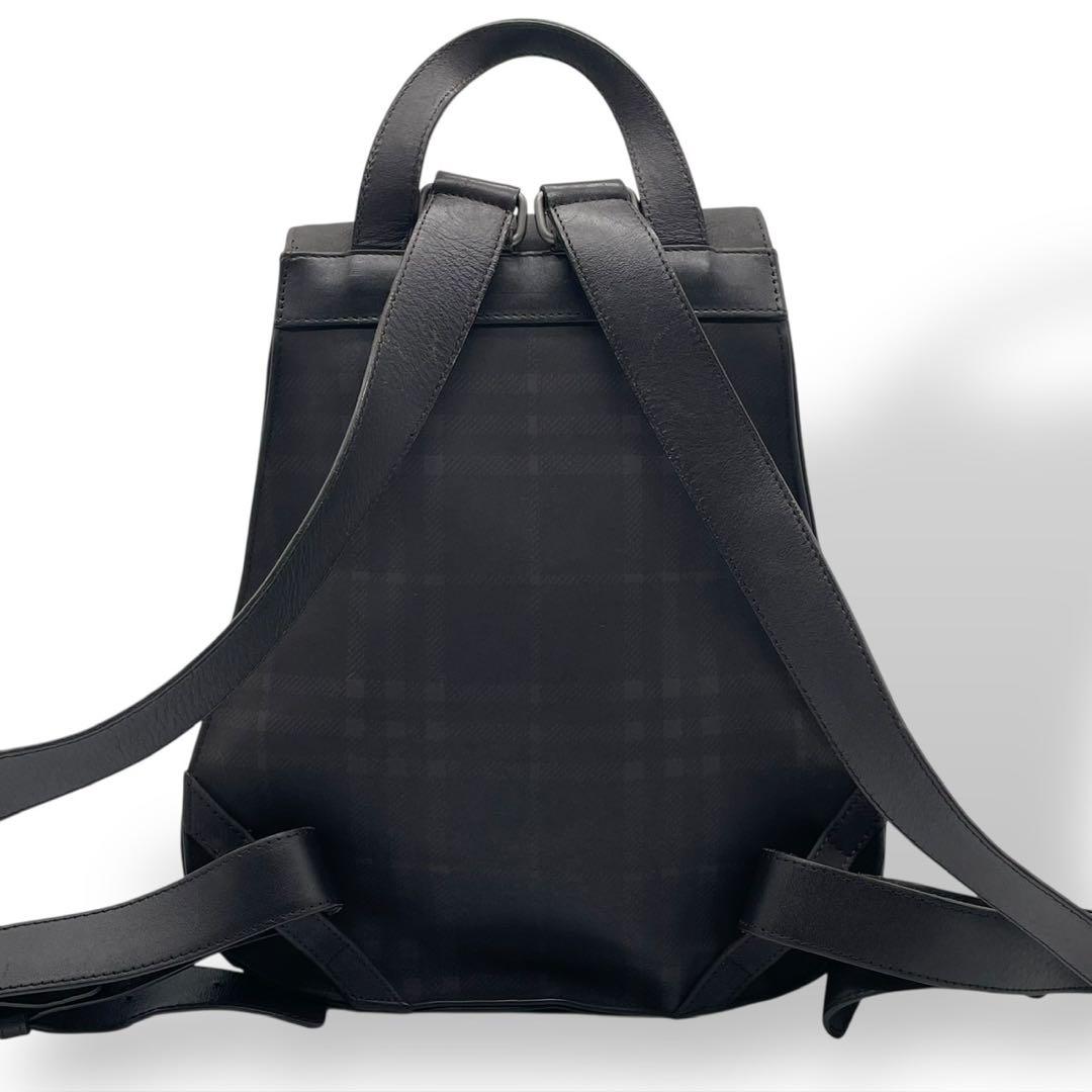 良品 バーバリー ミニ リュック バックパック ブラック ノバチェック レア