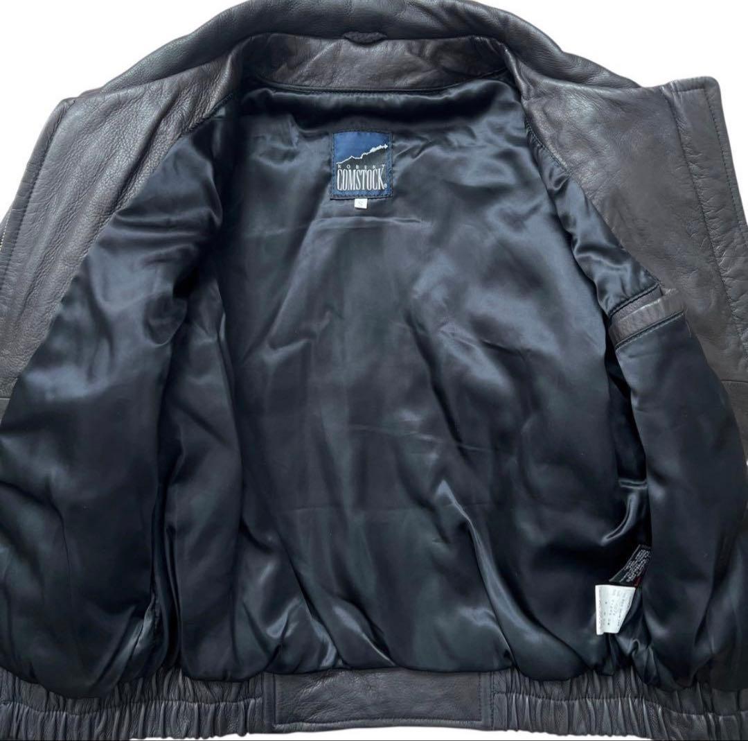 Robert Comstock　鹿革　短丈　レザー　ボンバージャケット　S