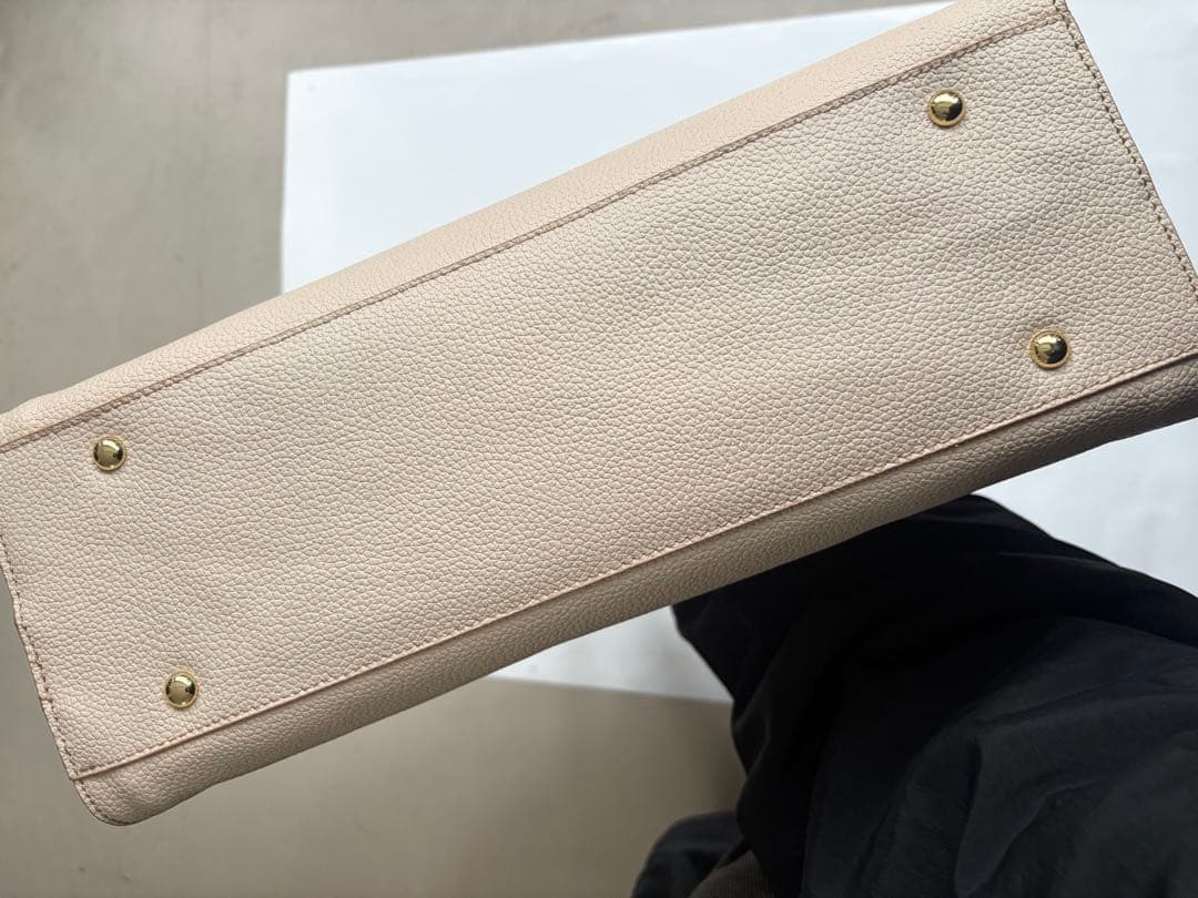 HAMANO 濱野皮革工藝 トート ピンクベージュ系 保存袋付き