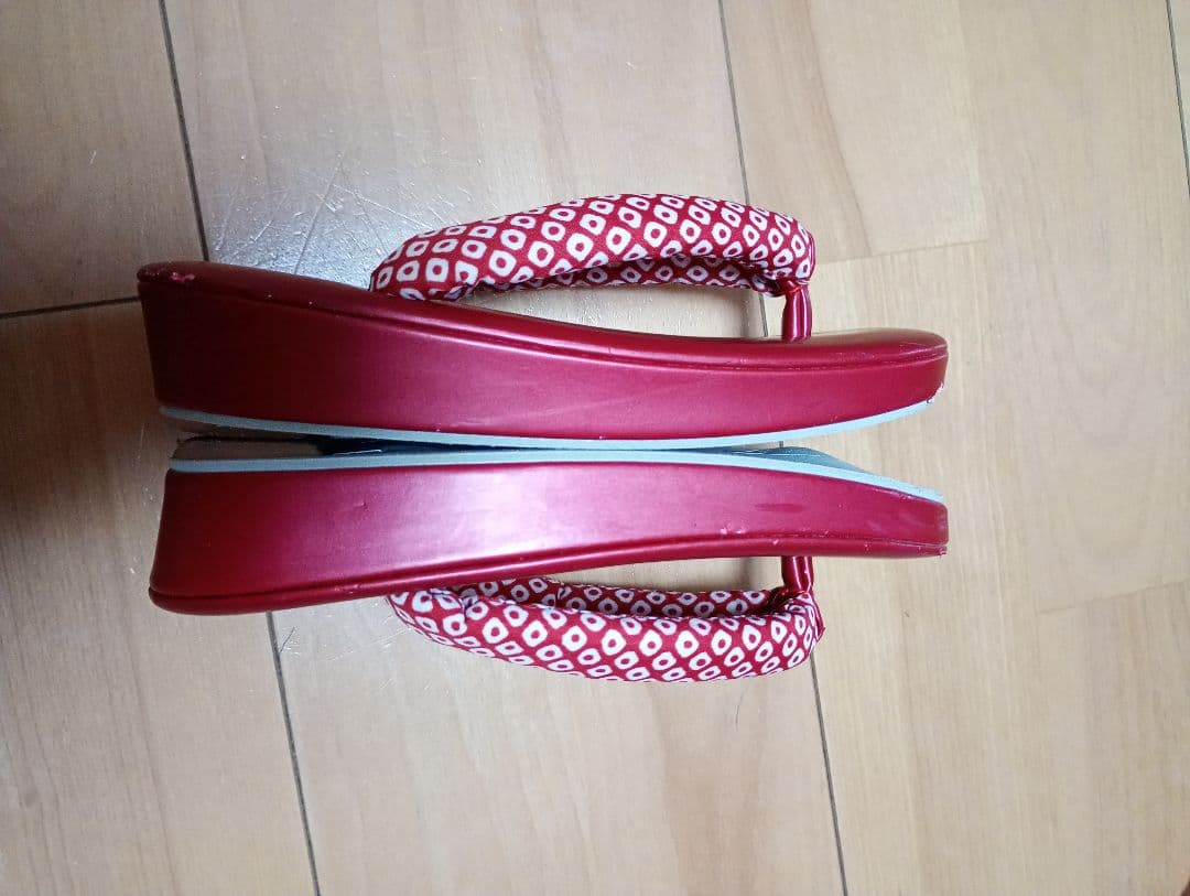 七五三 着物セット 赤と白の花柄