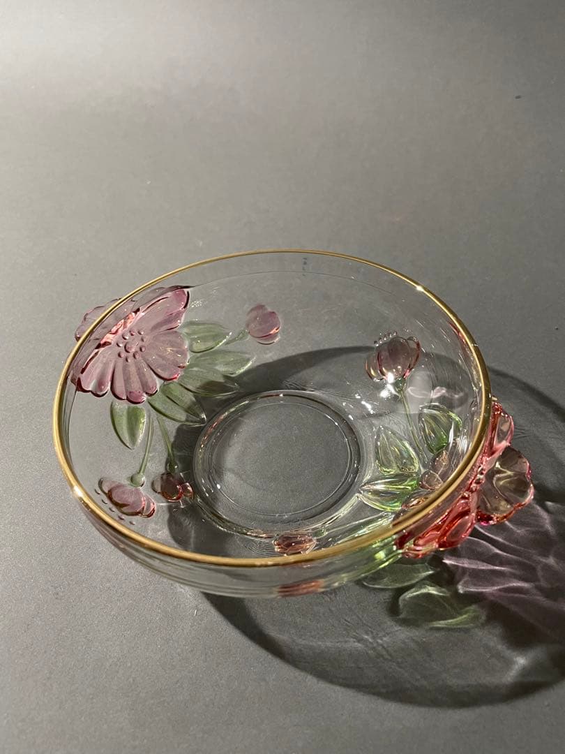 デザート皿セット 昭和レトロ ガラスボウル 桜
