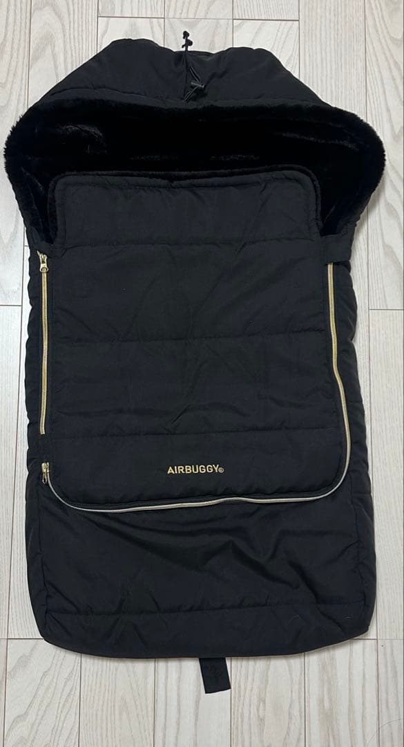 【美品】エアバギー　フットマフ　トップライン　ブラック
