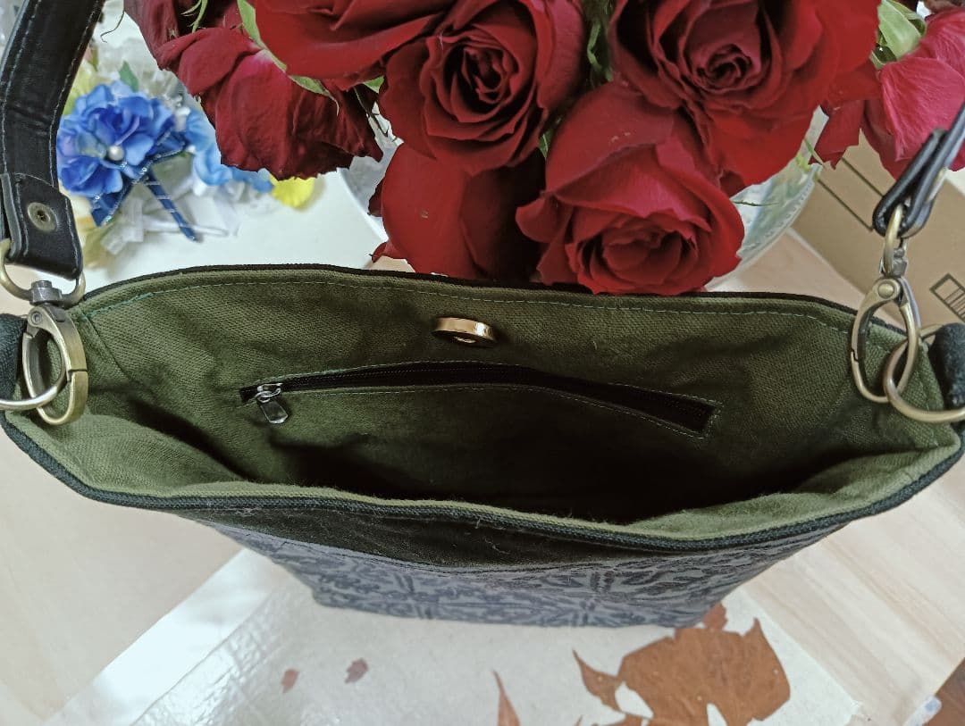 ミナペルホネンハンドメイドショルダーバッグ