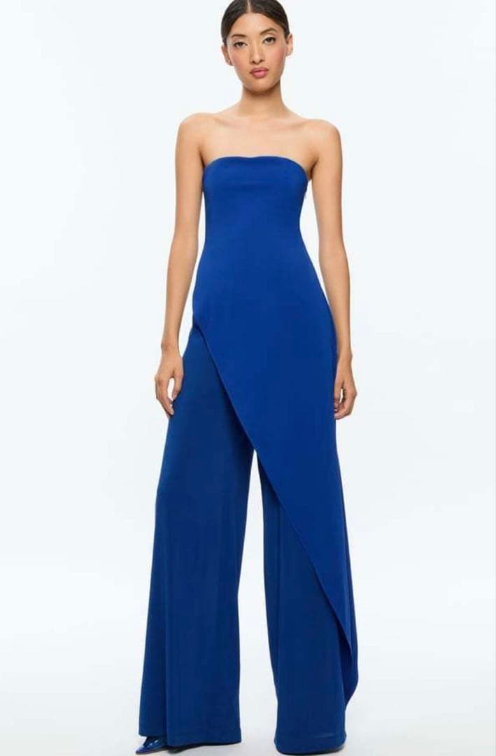 アリスアンドオリビア ストラップレスオールインワン・ドレス