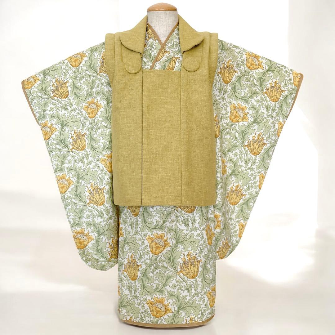 ［アネモネH］被布3点セット ꕤハンドメイドꕤ 七五三 3歳 男の子 女の子