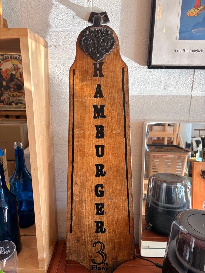 ヴィンテージ　サインボード　ハンバーガー おしゃれ　雑貨