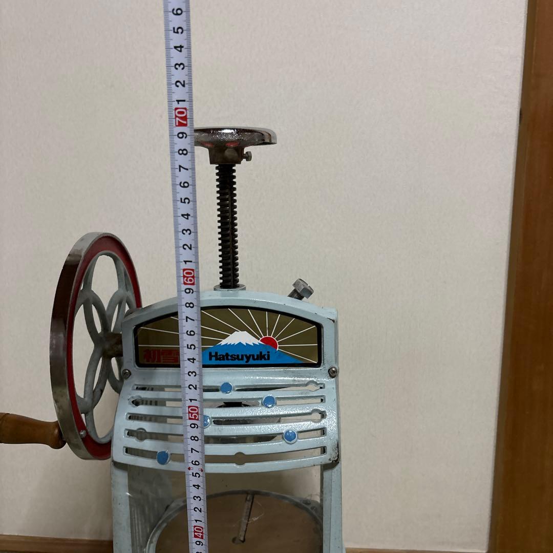 かき氷機　初雪　HA-110-S 手動　Hatsuyuki 昭和　レトロ