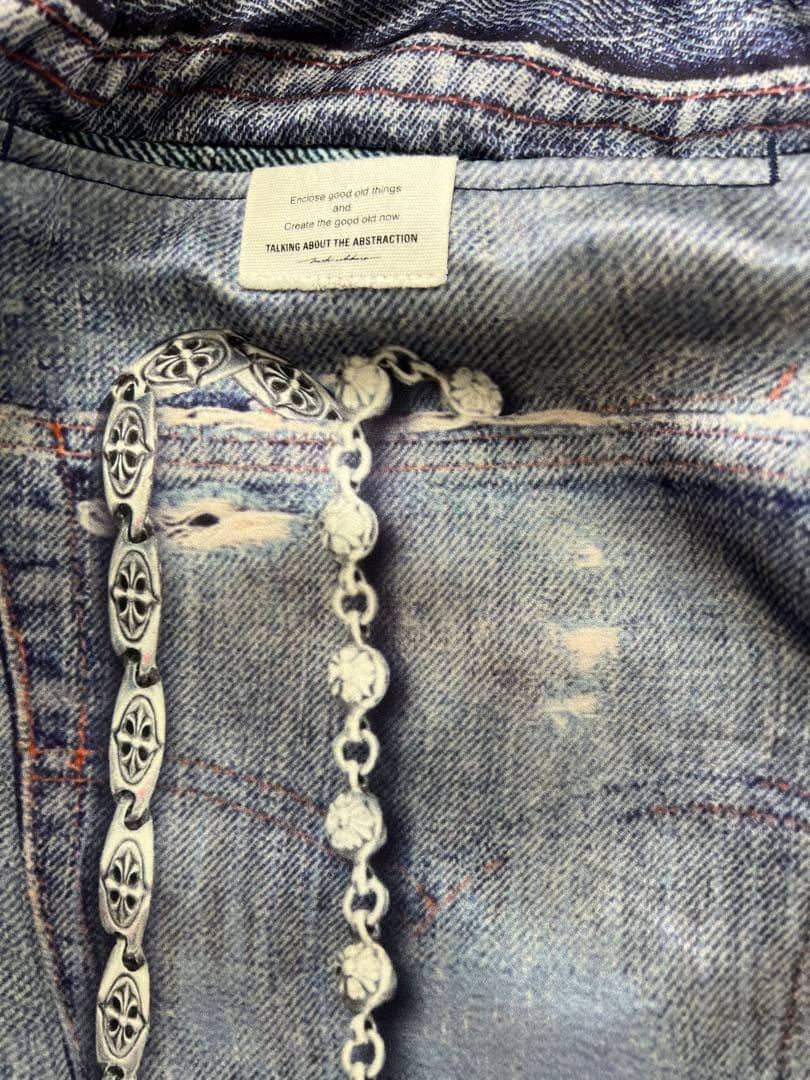 TATA FLASH × DENIM PRINT WIDE PANTS