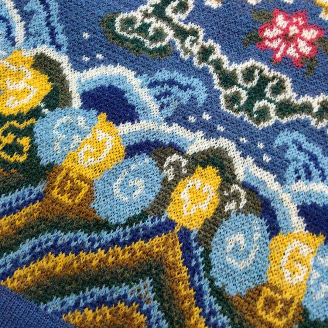 【KENZO】希少　ヴィンテージ　総柄ニットスカート