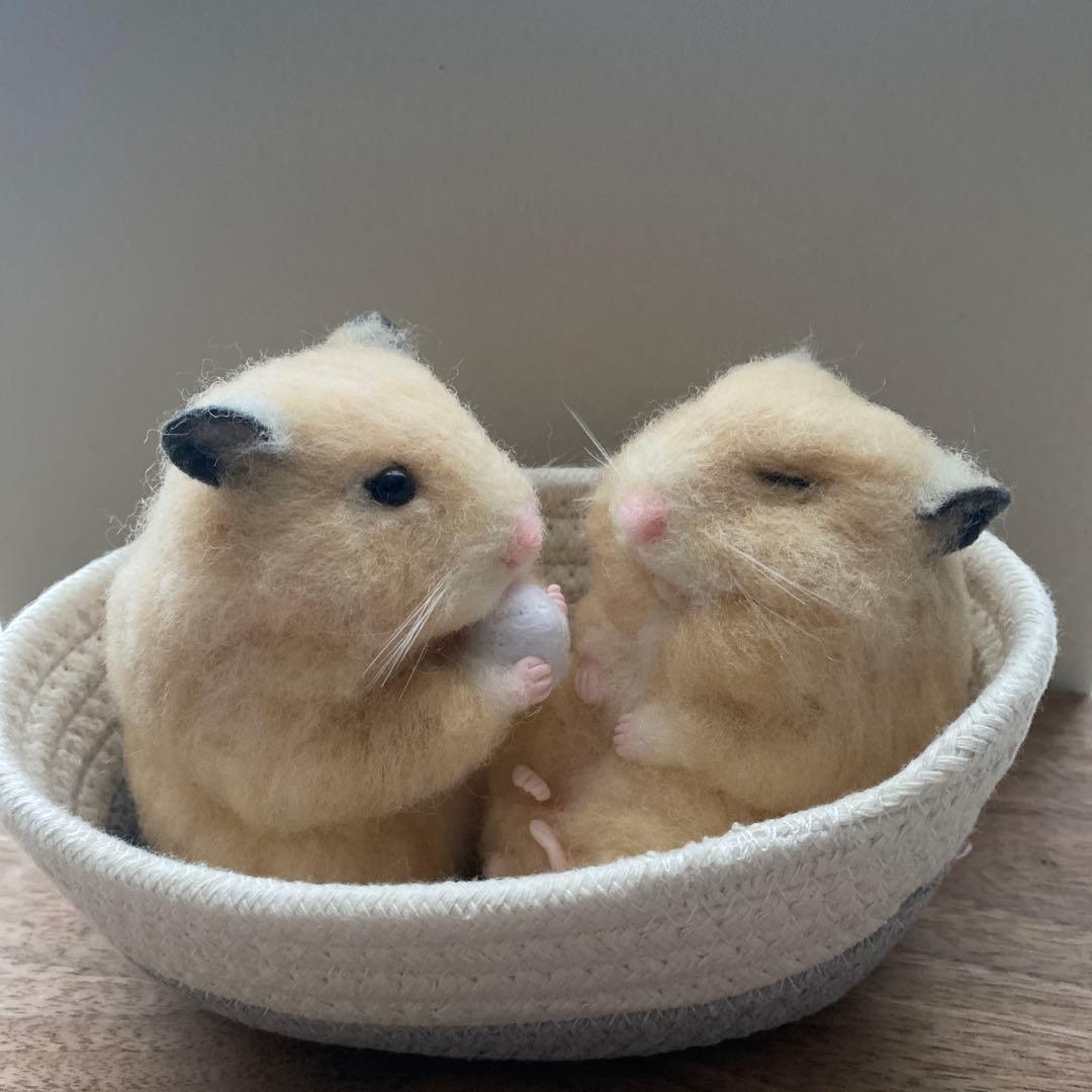 【羊毛フェルト】ハムスター★オーダー（うみ）