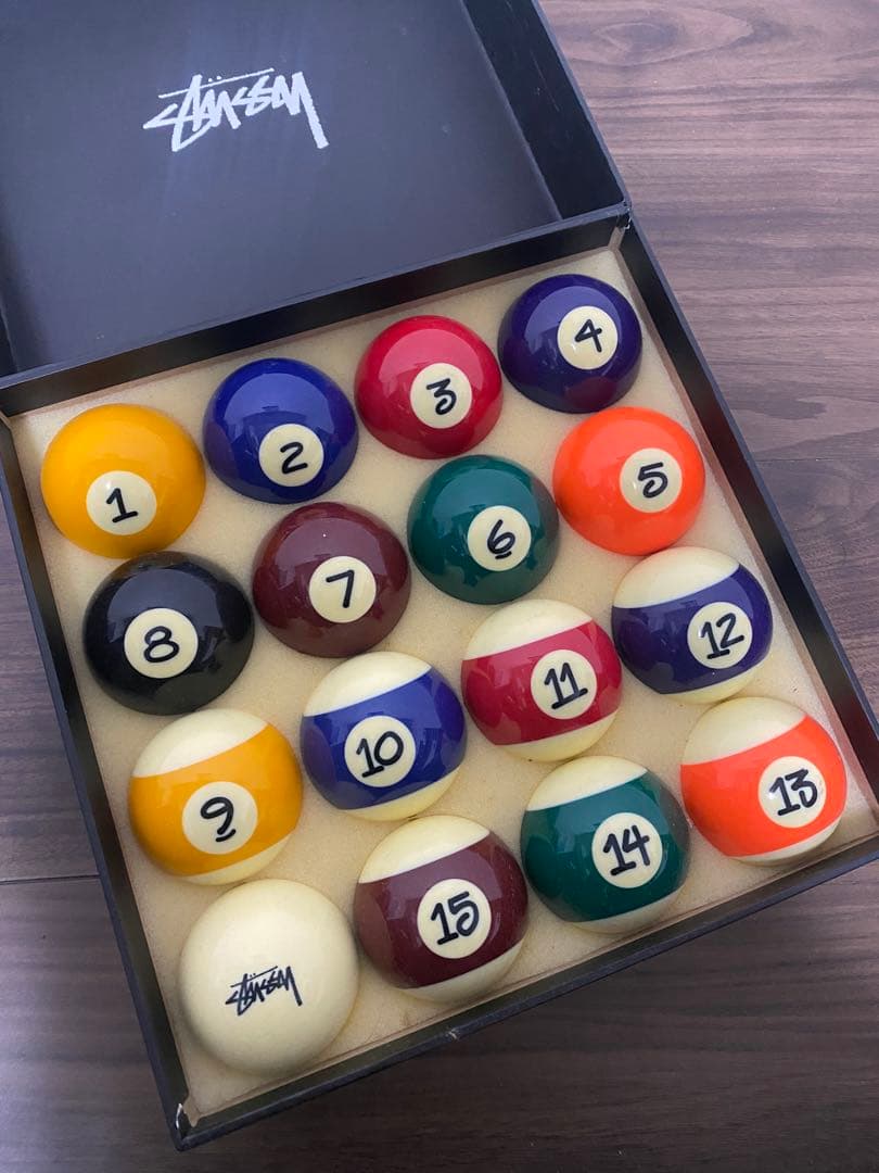 STUSSY BILLIARD BALLS SET 「JAPER BEES」