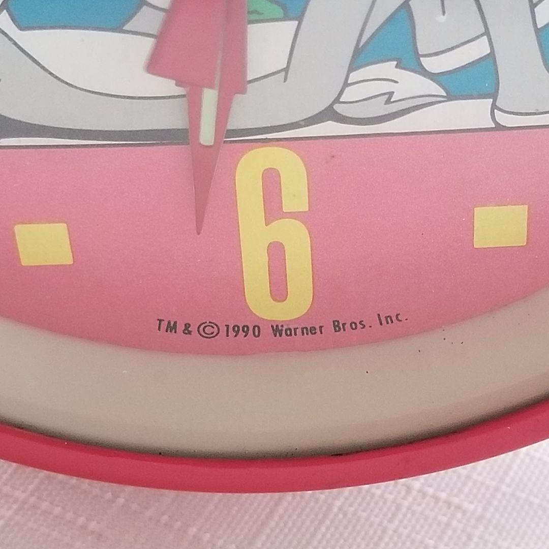 90s バックスバニー 目覚まし時計 手巻き 稼働品 ベル 大音量 【希少】