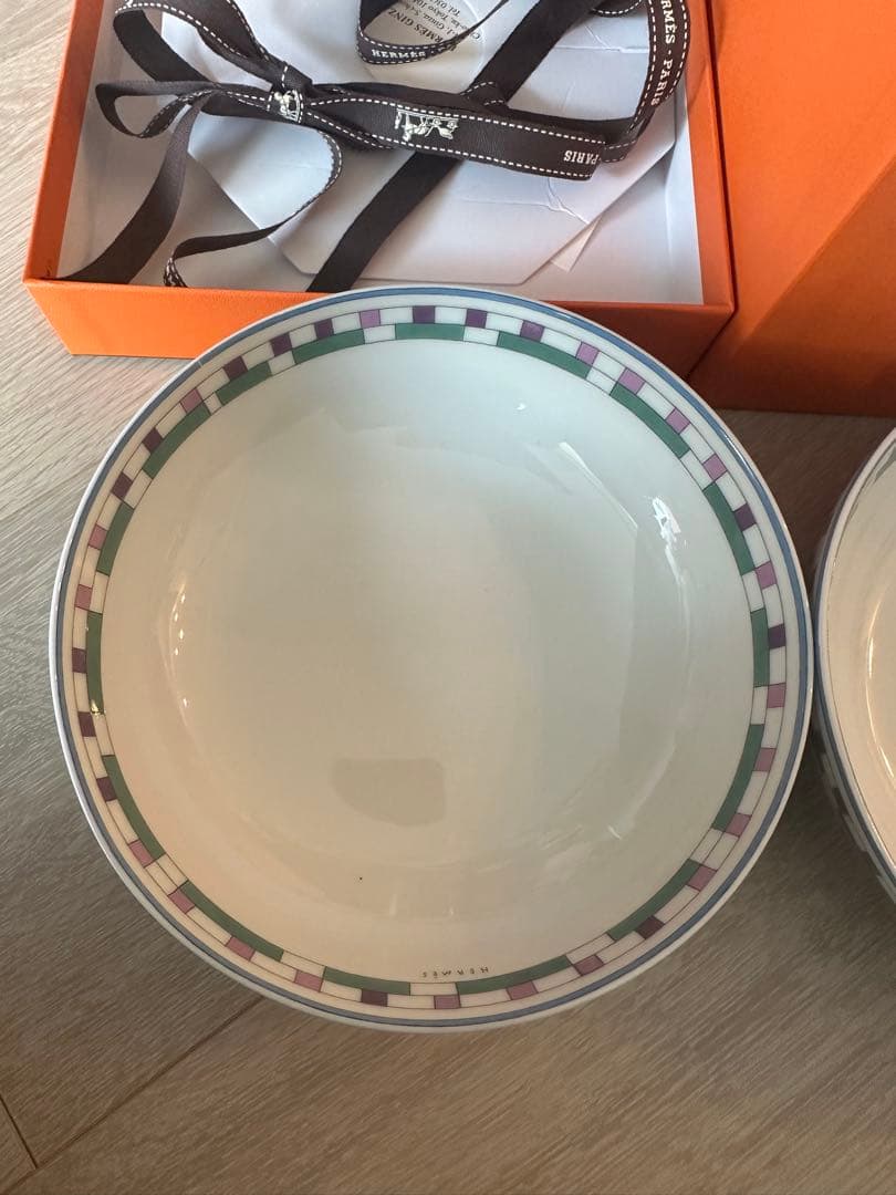 エルメス ￼シリアルプレート 〈エルメス・アン・コントルポワン〉 3点セット