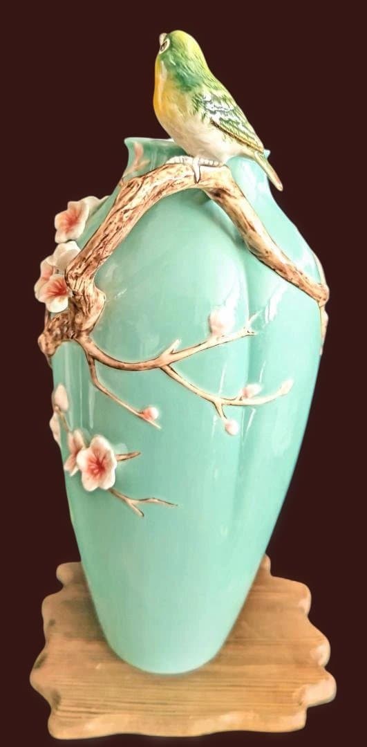 FRANZ フランツ コレクション 花瓶 　梅とめじろ