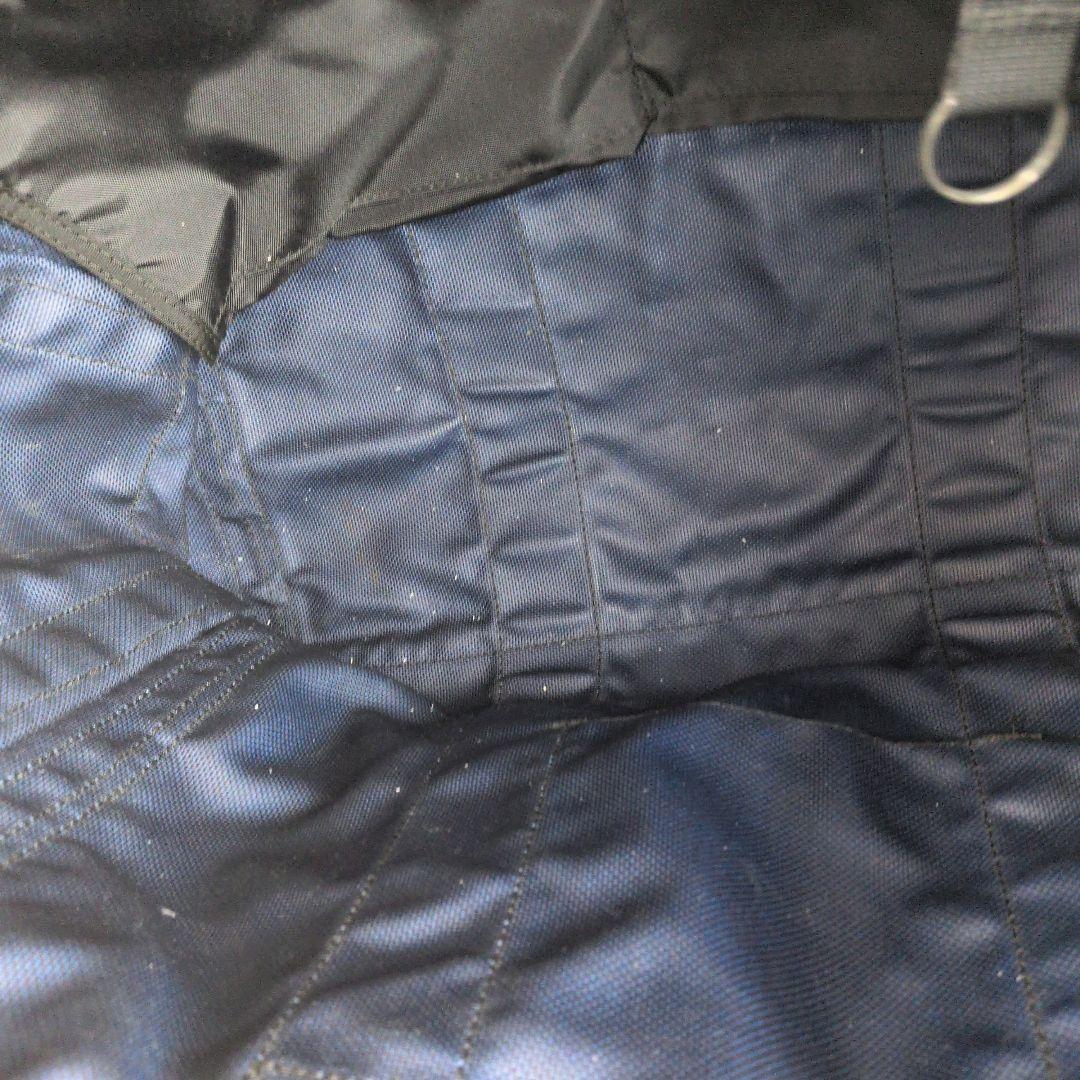 【あーる】ブリーフィング☆大容量　ネイビー　自立　肩掛け　トートバッグ