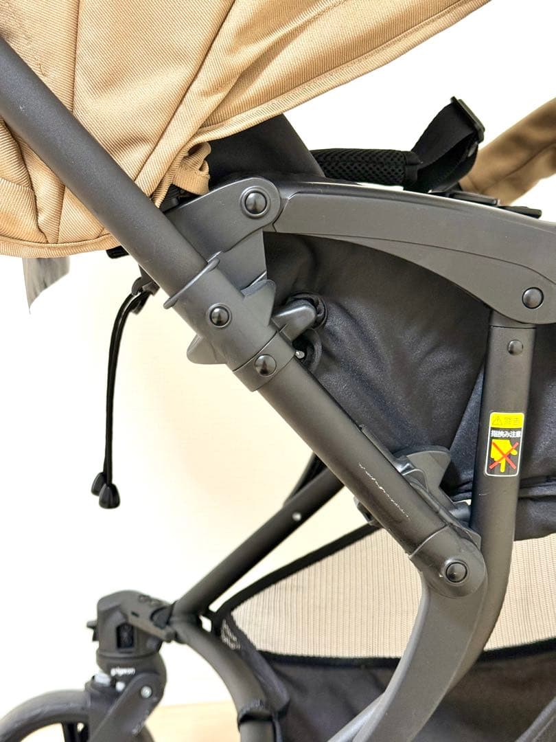 Pigeon ベビーカー ランフィRB3 キャメル【純正レインカバー付】