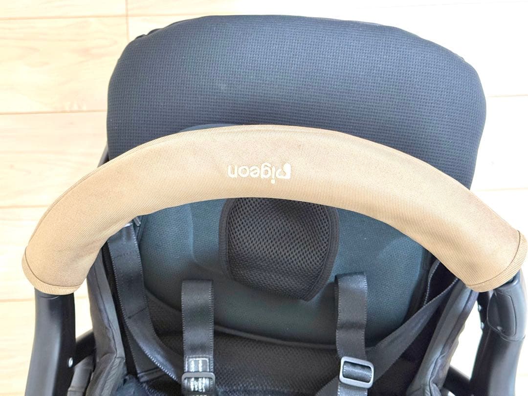 Pigeon ベビーカー ランフィRB3 キャメル【純正レインカバー付】