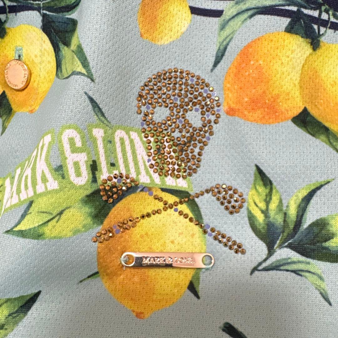 マークアンドロナ ポロシャツ　レモン柄