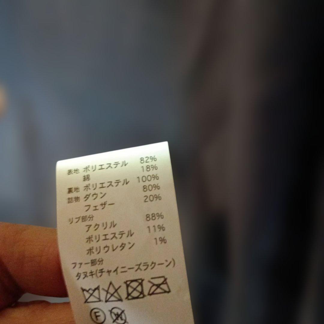 DANTON フード付きダウンジャケット ネイビー