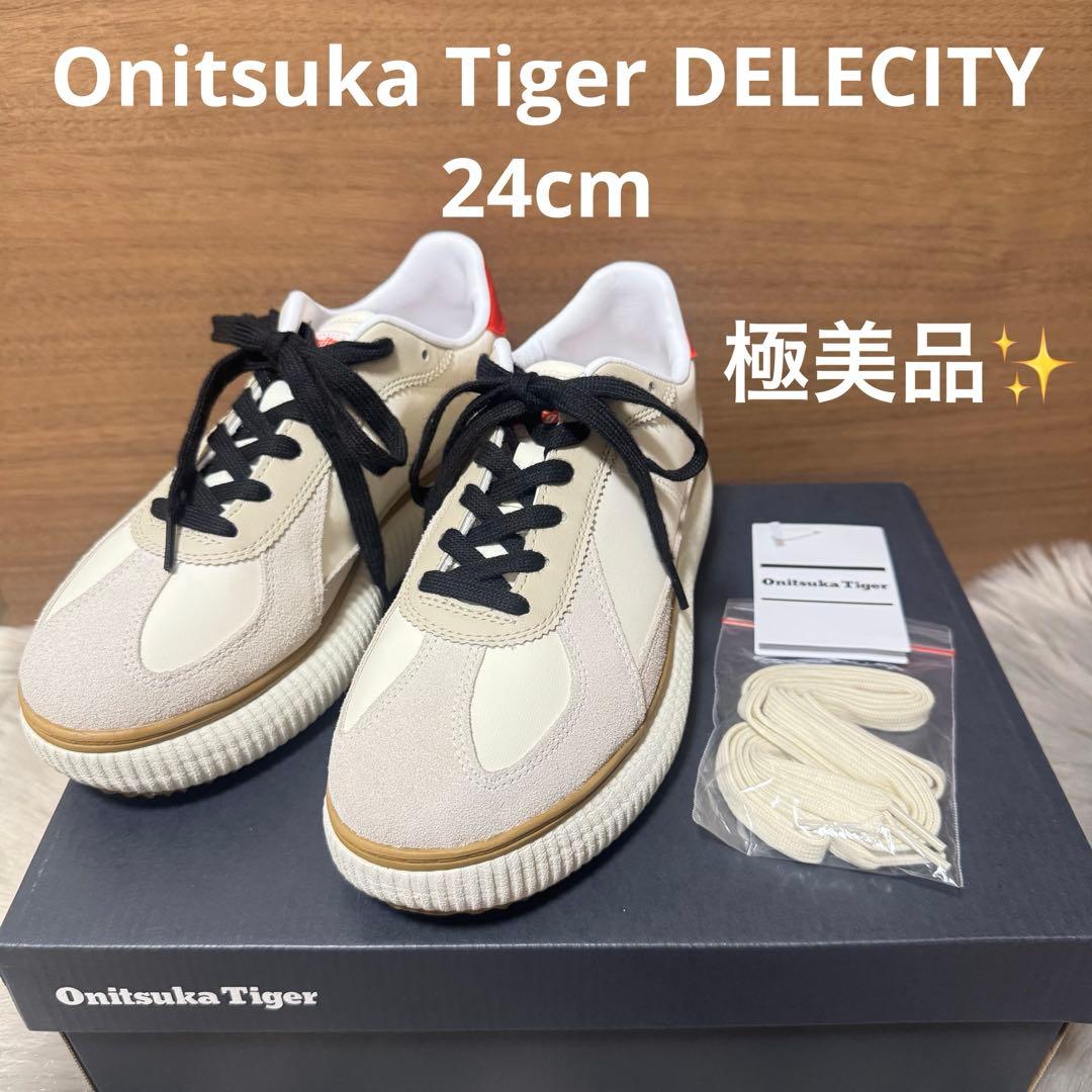 極美品 OnitsukaTiger DELECITY 24cm オニツカタイガー