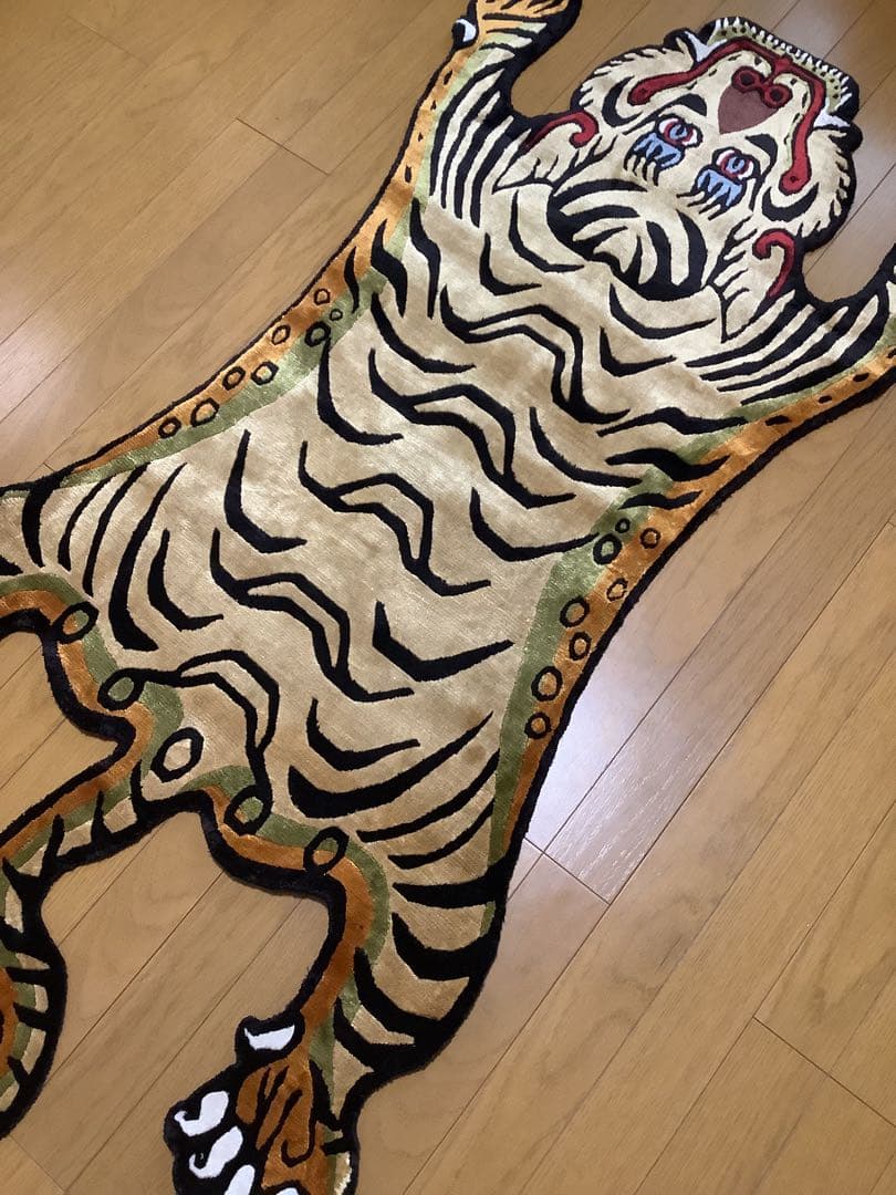 SALE 『本物』 シルク　チベタンタイガー　Lサイズ　約145cm 35