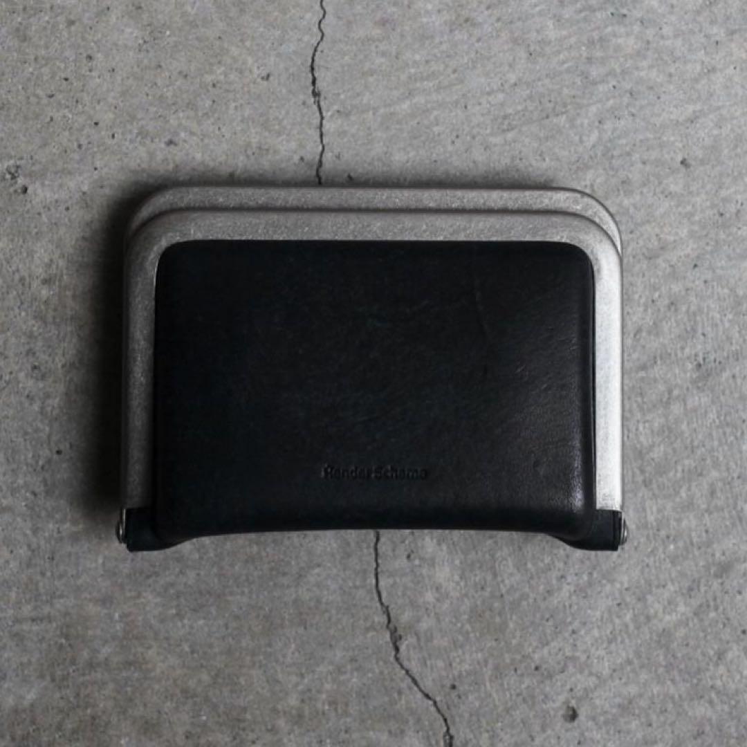 【美品】Hender Scheme ブラックレザー、カード、ケース