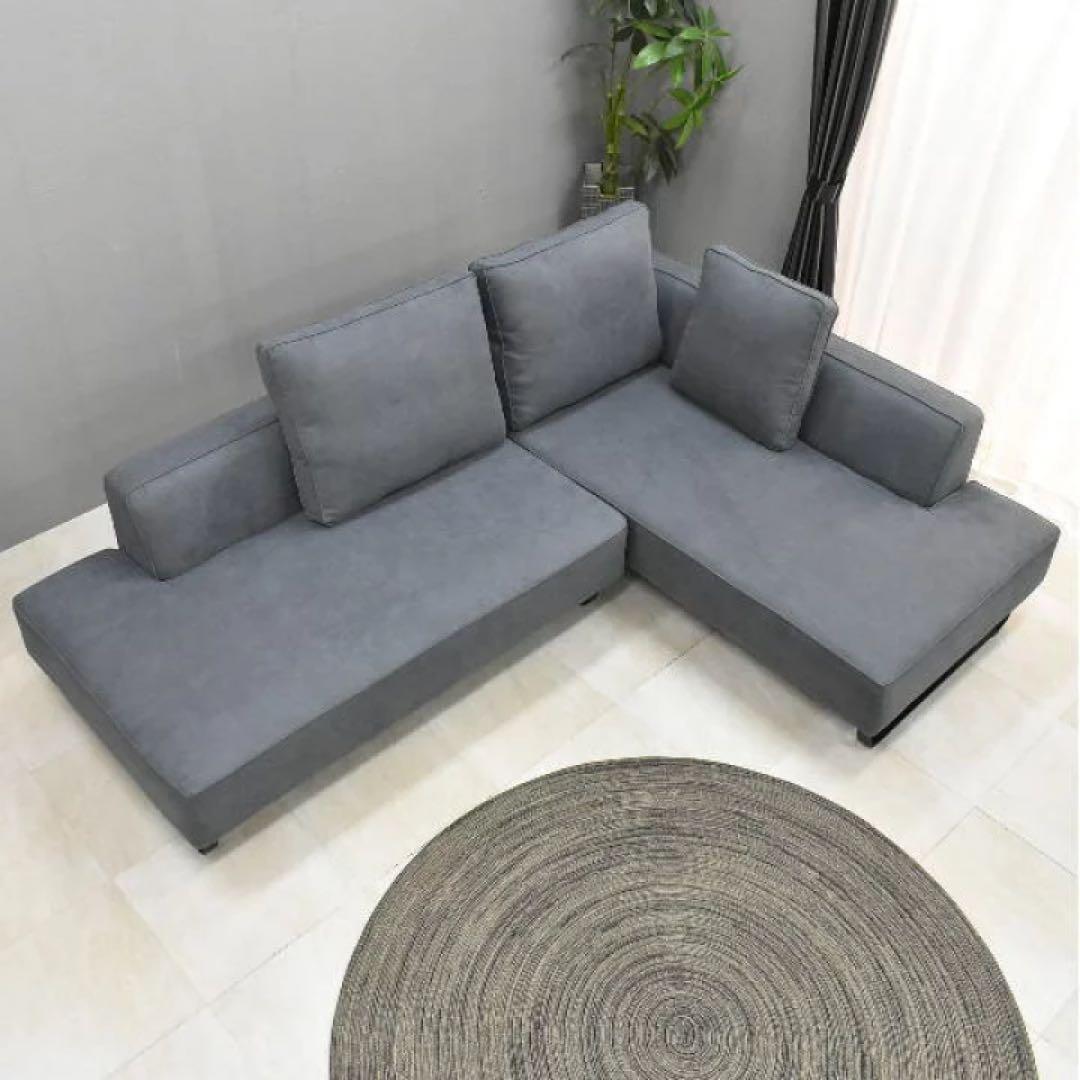 グレー コーナーソファ