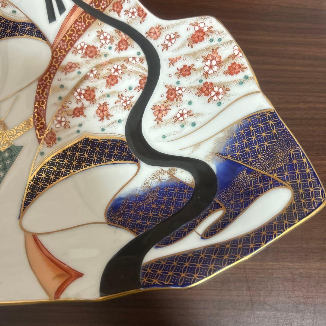 期間限定値下げ！賞美堂　其泉　有田焼　姫型　銘々皿　特大