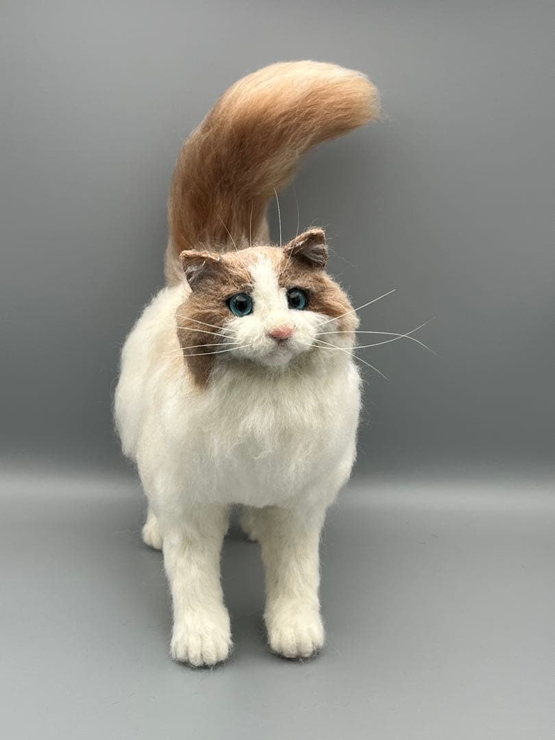 リアル羊毛フェルト猫　No.4 ラグドール