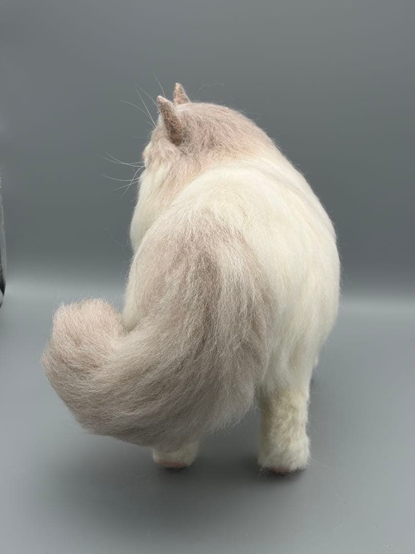 リアル羊毛フェルト猫　No.4 ラグドール