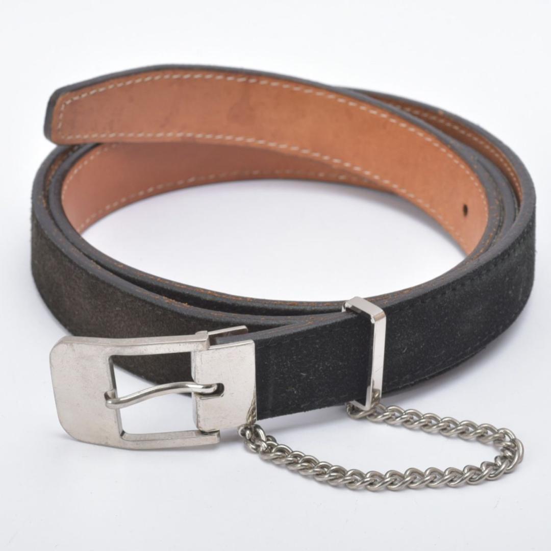 良品 COMME des GARCONS ベルト レザー ブラック チェーン