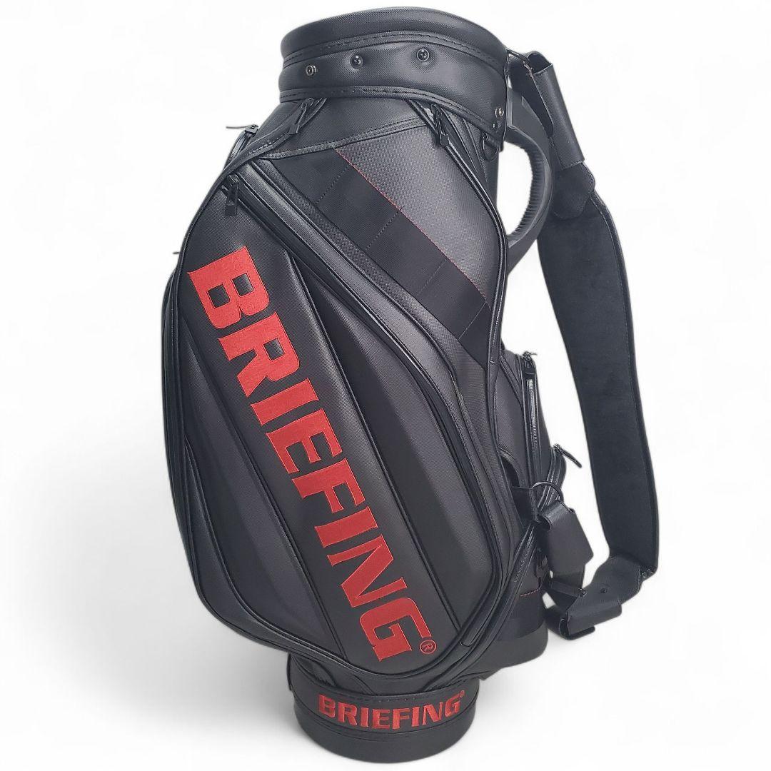 BRIEFING CR-3 キャディバッグ ブラック/レッド