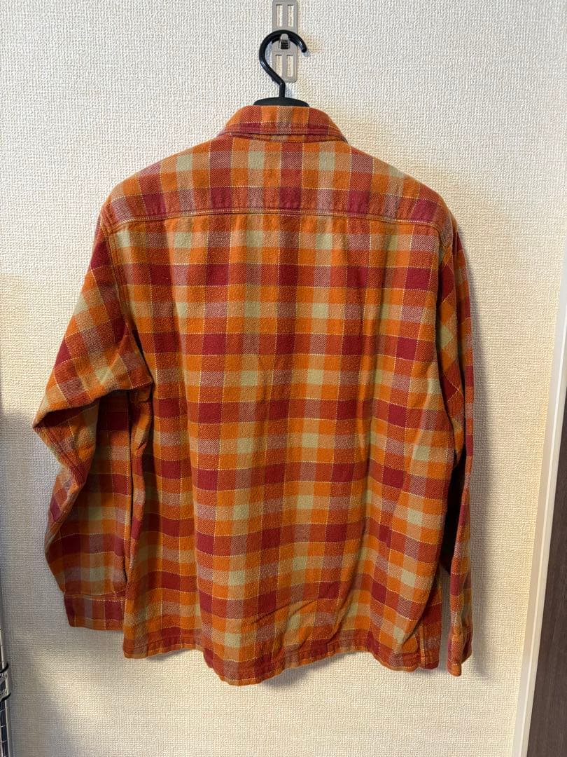 S ルーマニア製 patagonia ヘビネル フランネルチェックシャツ