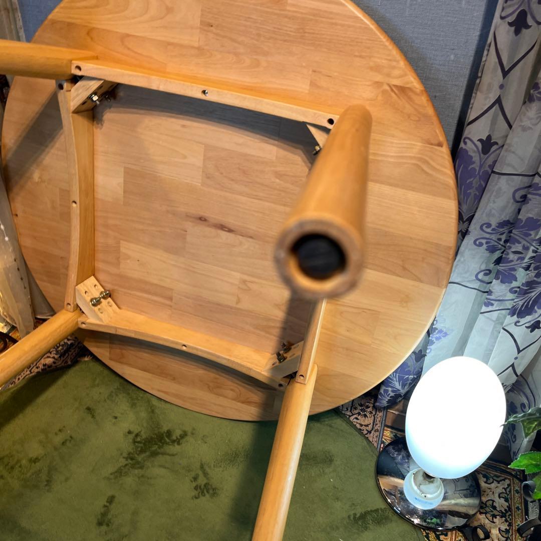 ￼saleアルダーソリッド　ラウンドテーブル　８５丸テーブル　コンパクト