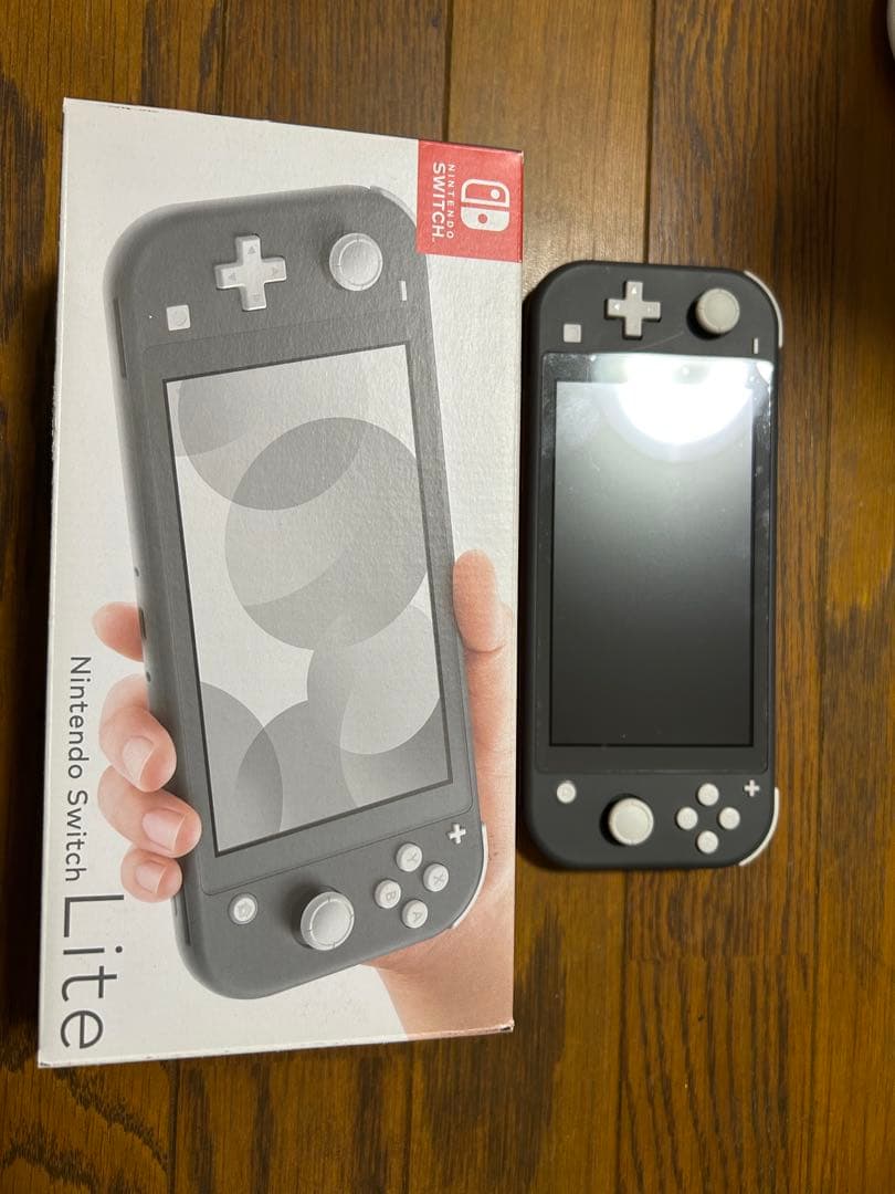 【ジャンク品】Nintendo Switch Lite グレー 本体　箱付