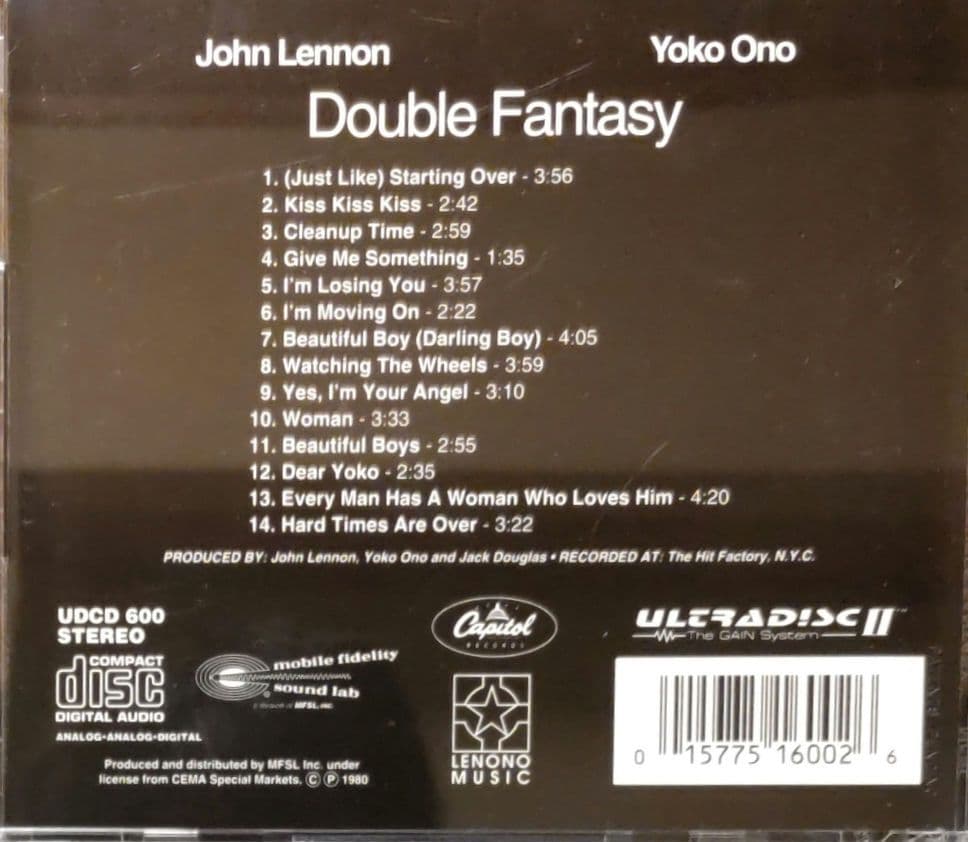 ☕JohnLennon & YokoOno Double Fantasy 24K