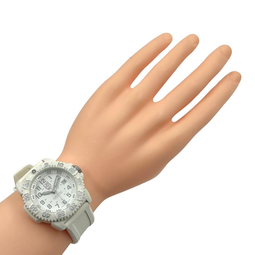 ルミノックス 腕時計 ネイビーシールズ ホワイトアウト 3050 稼動 ダイバー