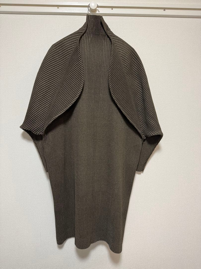 HOMME PLISSE WOOL LIKE LIGHTブラウンサイズ1　コート