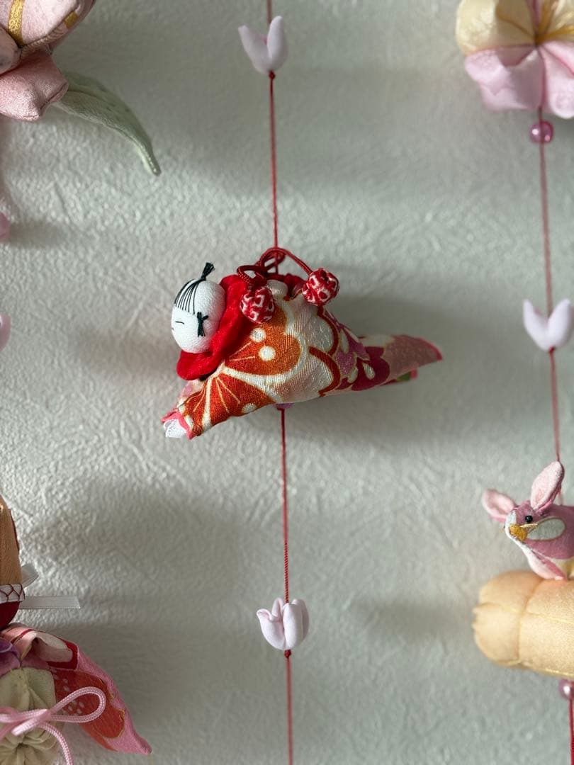 可愛いつるし雛No.186 壁掛けタイプ・ひな祭り・桃の節句・さげもんつるし飾り