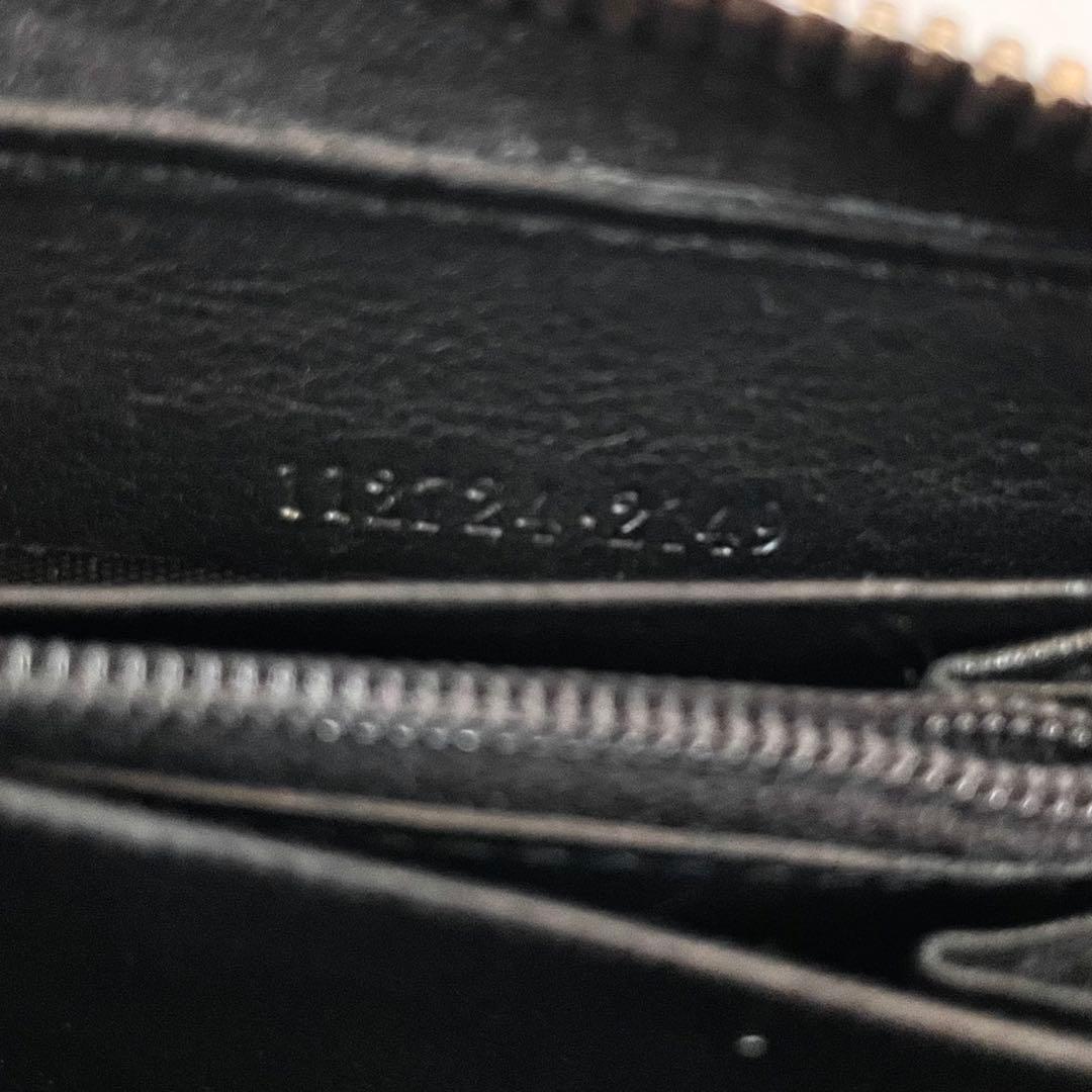 GUCCI グッチ 長財布 シマ シグネチャー GGパターン ブラック