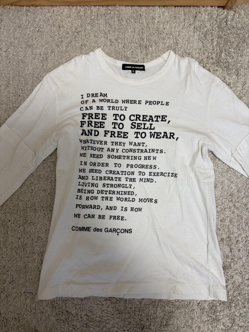 コムデギャルソン　ロンT